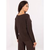 Italy Moda Sweater-IT-SW-2219.63-dark brown Cene