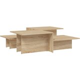  The Living Store Klubska mizica 2 kosa sonoma hrast inženirski les - Klubska Mizica, (21502354) | Shoptok.si