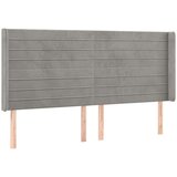  Krevet box spring s madracem LED svjetlosivi 200x200 cm baršun | shoptok.hr