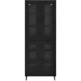  Highboard Zidne Crni hrast 69,5 x 34 x 180 cm Konstruirano drvo | Eponuda.ba