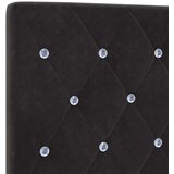 vidaXL Uzglavlje s Kristalnim Gumbima Crno 180 cm Velur | shoptok.hr