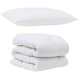 vidaXL Prevleka s blazino z blazino 2 pcs Bela Mikrovlakna, (5000065192) | Shoptok.si