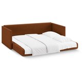 Cosmopolitan Design Raztegljiva sedežna garnitura iz šenilje v barvi terakote 209 cm Shannon – | Shoptok.si