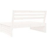  Srednja vrtna sofa bijela 120 x 80 cm od masivne borovine | shoptok.hr