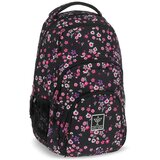 Ars Una Peald Blossom Black cvetlična AU-2 šolska torba, nahrbtnik 32x46x22cm | Shoptok.si