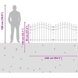  Vrtna Ograda Woerden Siva 240 x 140 cm | Eponuda.com