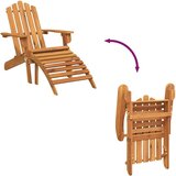 vidaXL Vrtna stolica Adirondack s osloncem za noge od bagremovog drva | shoptok.hr