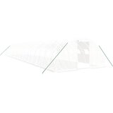  Staklenik s čeličnim okvirom bijeli 72 m² 18 x 4 x 2 m | shoptok.hr