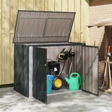  Kutija za spremanje u vrtu Crna 151,5 x 82 x 110,5 cm Čelik | Eponuda.com