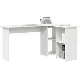  Stol s policom Bijelo 142 x 102 x 73 cm Konstruirano drvo | Eponuda.com