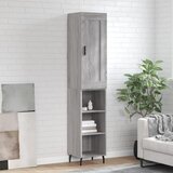vidaXL Visoka komoda siva sonome 34 5x34x180 cm od konstruiranog drva | shoptok.hr