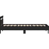  Okvir kreveta s uzglavljem Crni hrast 80 x 200 cm | shoptok.hr