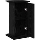 vidaXL Razstavno stojalo s shranjevanjem Črno leseno 31x30x60 cm Umetno les | Shoptok.si