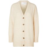 Selected Femme Pletena jopa 'MALINE' bež | Shoptok.si