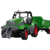 Kruzzel traktor na daljinsko upravljanje s prikolicom kiperom i LED svjetlima, 39 cm | shoptok.hr