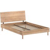 Vipack Bračni krevet od punog hrasta s podnicom 140x200 cm u prirodnoj boji Forrest – u