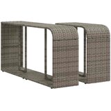  11-dijelni vrtni set s jastucima, sivi poliratan | shoptok.hr