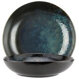 Le Coq Skleda Phobos 28xH6,5cm / okrogla / črno-modra / stoneware, (21318105) | Shoptok.si