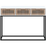  Konzolni stol bijeli 105x30x75 cm konstruirano drvo i željezo | Eponuda.ba