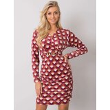 Italy Moda Dress-DHJ-SK-12695.26P-Dark Pink | shoptok.hr