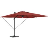  Cantilever Roma suncobran s LED svjetlima Terakota 286x285x270 cm Aluminij | shoptok.hr