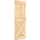 vidaXL Drsna vrata s kompletom vodil 70x210 cm trdna borovina | Shoptok.si
