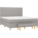  Krevet box spring s madracem svjetlosiva 160x200 cm tkanina | shoptok.hr
