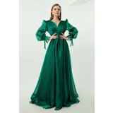 Lafaba Evening & Prom Dress - Green - Ruffle both cene