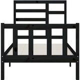  Za krevet od masivne borovine crni 100 x 200 cm | shoptok.hr
