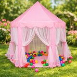 Hexagonal Princess dečiji šator za igru u pink boji ( KLK-102 ) | Eponuda.com