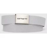 Carhartt WIP Remen Clip Belt Chrome boja: siva, I019176.1YEXX