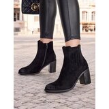Resti Eco-suede women's ankle boots on a block heel Cesios | Shoptok.si
