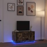 TV ormarić s LED svjetlima boja dimljenog hrasta 100x41x50 cm | shoptok.hr