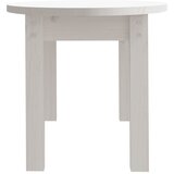 vidaXL Klubska mizica bela 80x40x35 cm trdna borovina | Shoptok.si