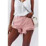 Fasardi Pink denim shorts