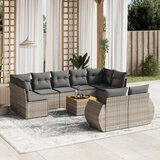 vidaXL 10-dijelni set vrtnih sofa od poliratana s jastucima sivi | shoptok.hr