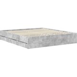  Krevetna konstrukcija s ladicama Betonski sivi 180 x 200 cm | shoptok.hr