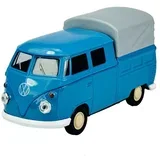 VW T1 double cabin pickup blue 1:34