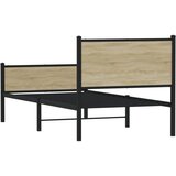 Metalni okvir kreveta bez madraca boja hrasta sonome 90x200 cm | shoptok.hr