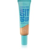 Rimmel London Kind & Free Glow It Up Moisturising Skin Tint puder normalna koža 30 ml odtenek 150 Rose Vanilla | Shoptok.si