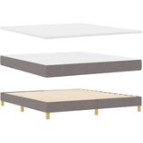  postelja s škatlasto vzmetjo in vzmetnico & LED taupe 180x200 cm tkanina, (22083063) | Shoptok.si