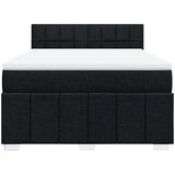  Krevet s oprugama i madracem crni 140 x 190 cm od tkanine | shoptok.hr