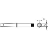 Weller spajkalna konica v obliki dleta\, ravna 4CT5C7-1 velikost konice 3.2 mm vsebuje 1 kos, (20394825) | Shoptok.si