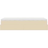 vidaXL otomanski okvir kreveta s madraca krem 80x200cm od tkanine | shoptok.hr