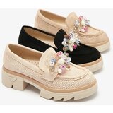 Resti Women's black openwork moccasins Peloga- Footwear | ePonuda.com