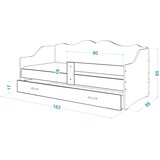 dječji krevet Neli s ladicom - 180*80 cm - NOGOMET | shoptok.hr