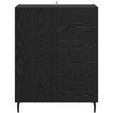  Kreveta Crni hrast 69,5 x 34 x 90 cm Obrađeno drvo i čelik | shoptok.hr