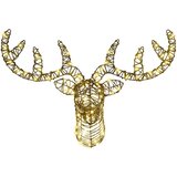 vidaXL Jelenova sani Toplo bela 60 cm Ratan | Shoptok.si