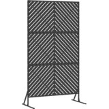  Zaslon za privatnost 100 x 50 x 180 cm Čelik Crna | shoptok.hr