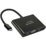  Adapter kabl Type-C 3u1, SPEEDLINK 3in1 -C to VGA, , -C Adapter, HQ, SL-180027-BK Cijene